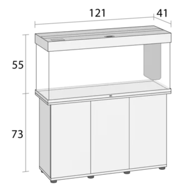 Juwel Rio 240 Aquarium with Cabinet Black