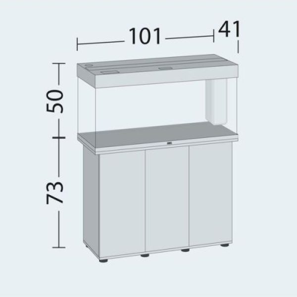 Juwel Rio 180 Aquarium with Cabinet Black