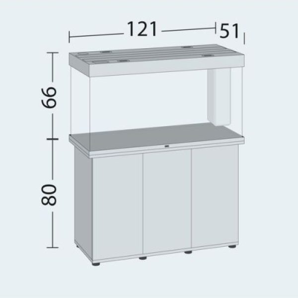 Juwel Rio 350 Aquarium with Cabinet Black